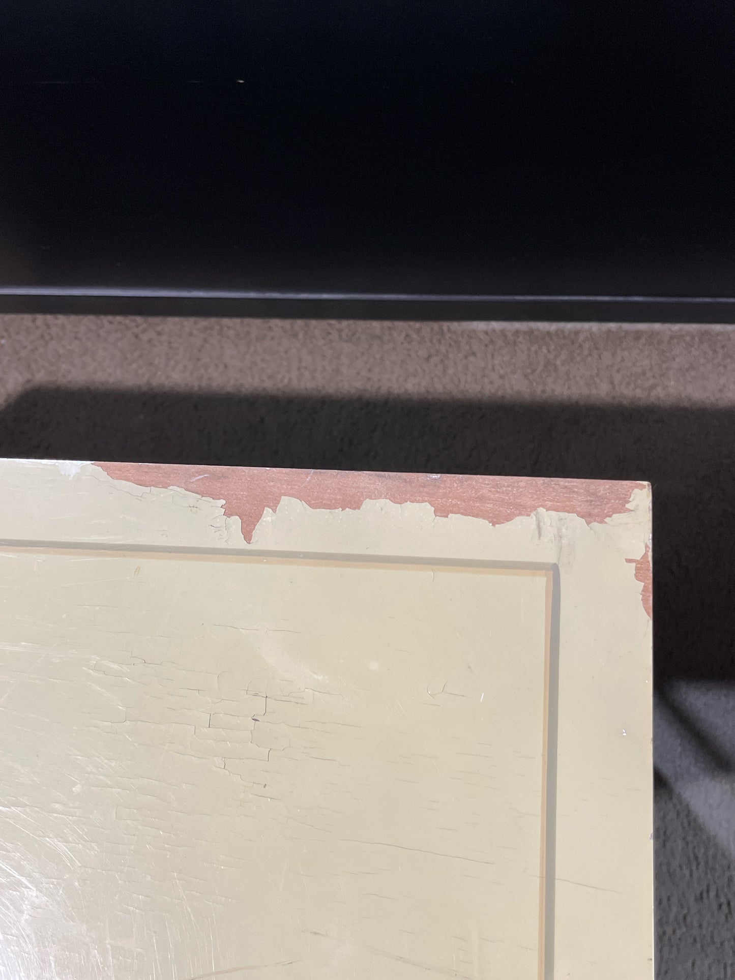 White Two Door Floral Painted Wood Nightstand