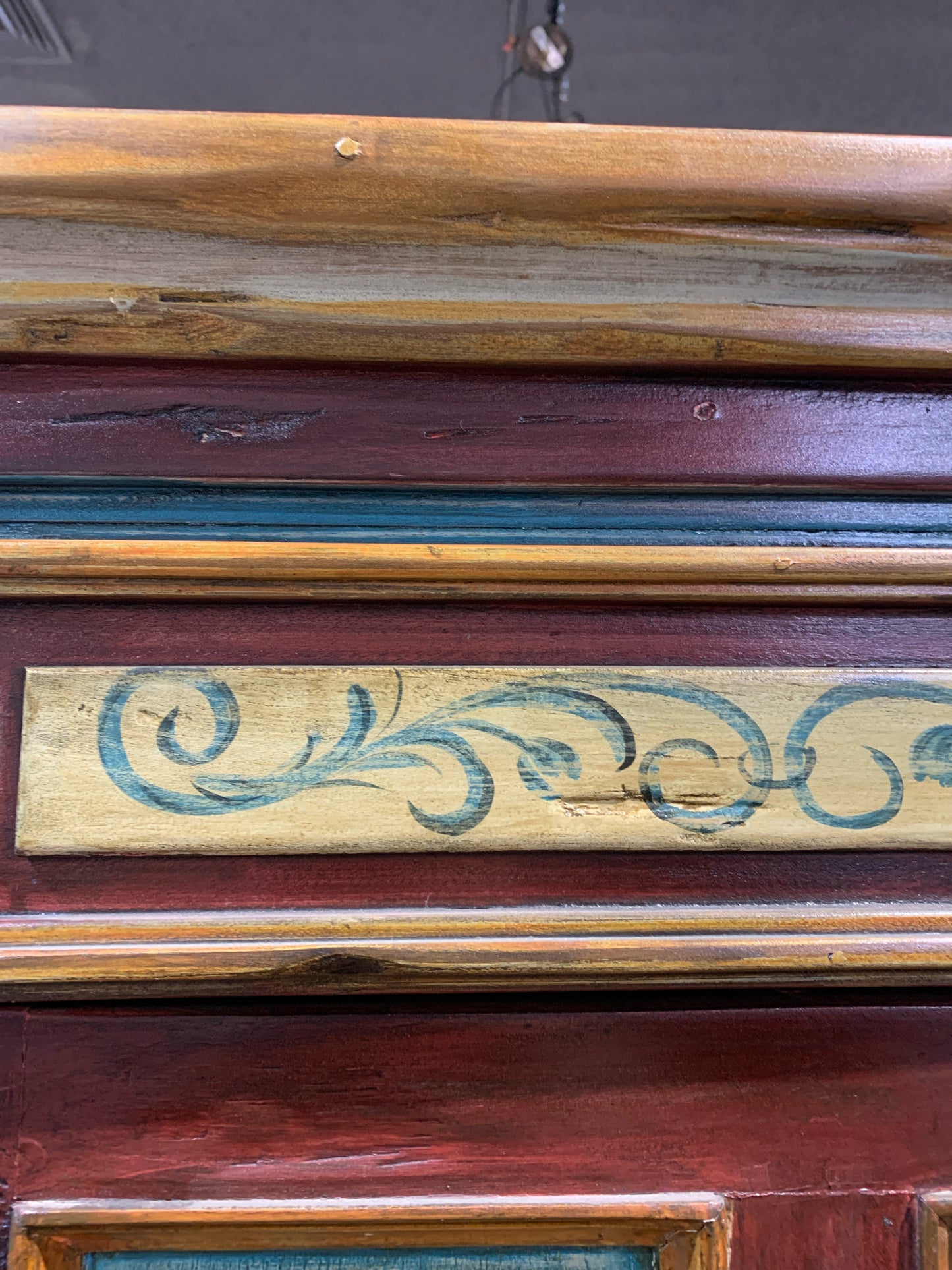 Peruvian Painted Armoire