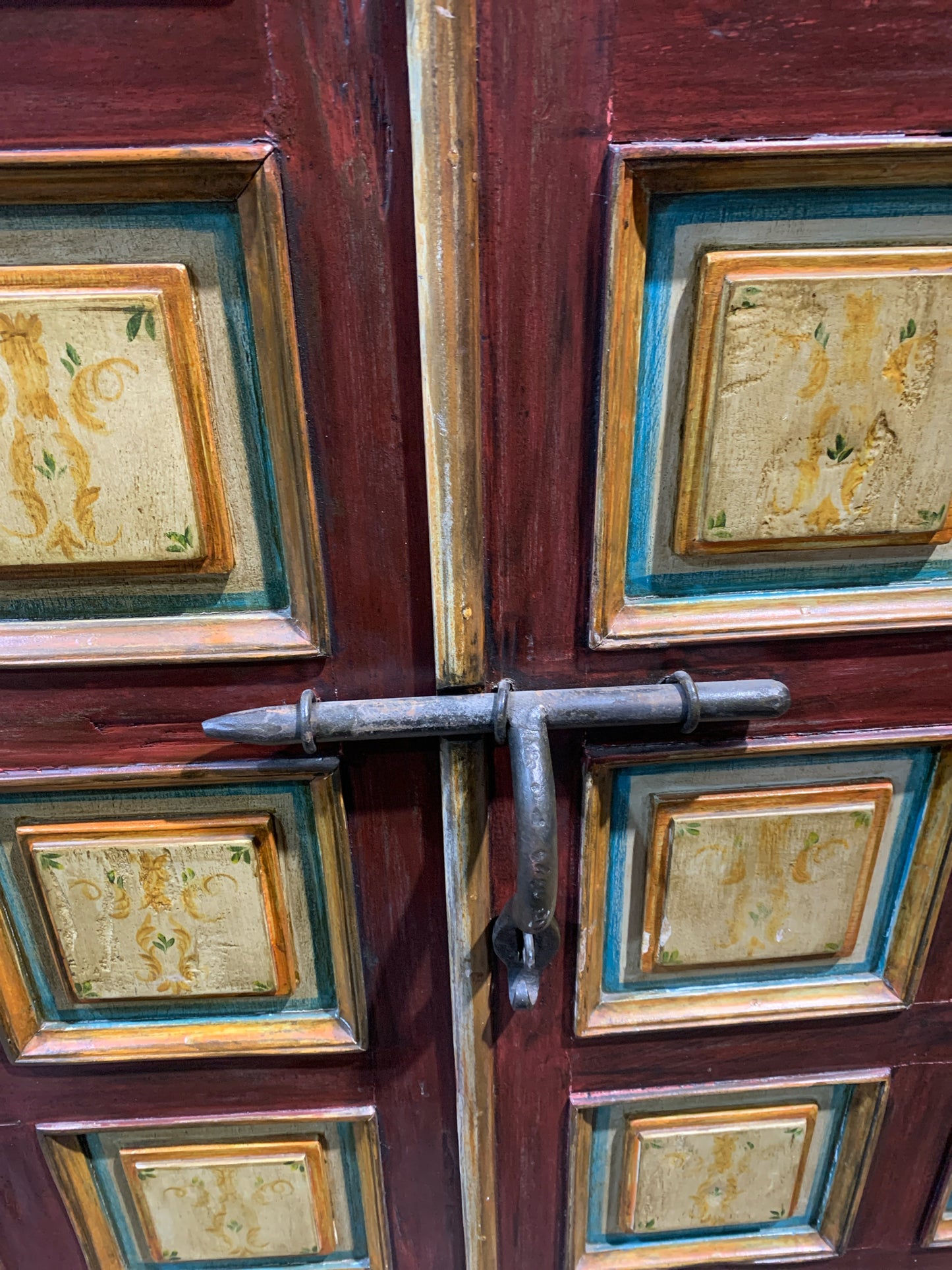 Peruvian Painted Armoire