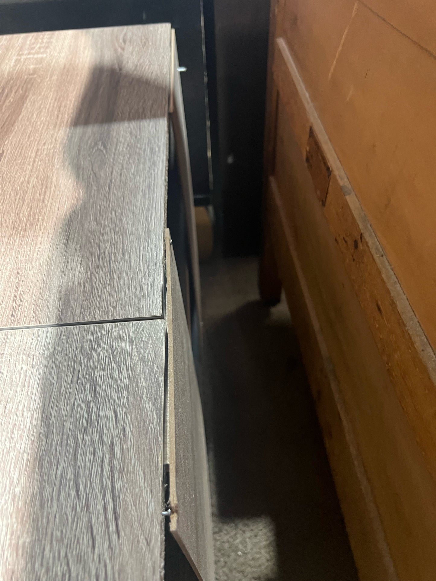 2 Door Grey Media Console