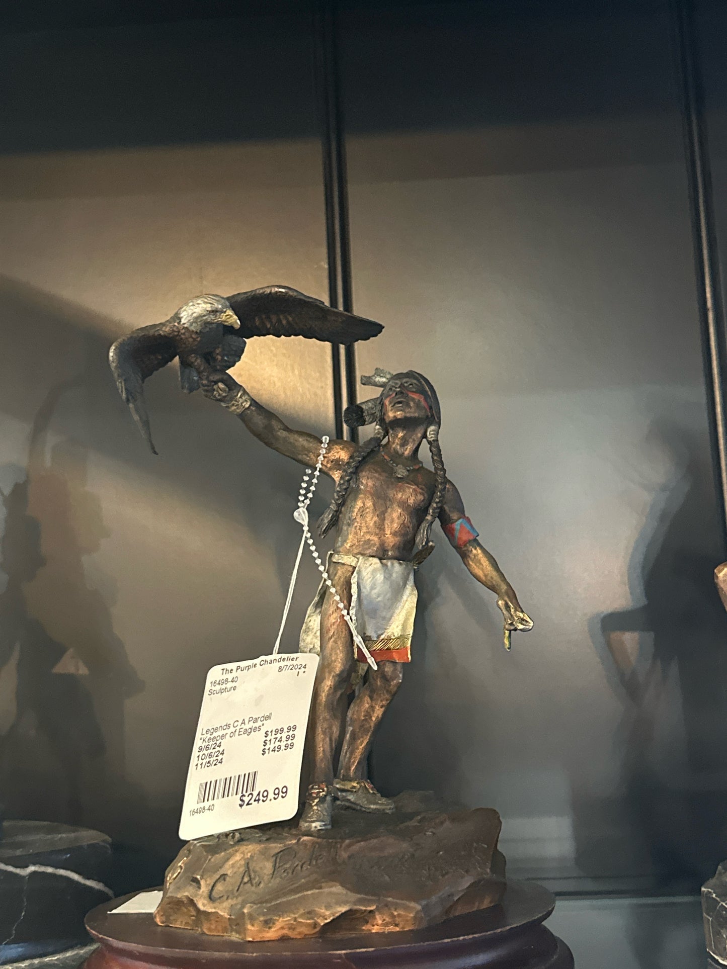 C.A. Pardell Legends "Keeper of Eagles" Sculpture