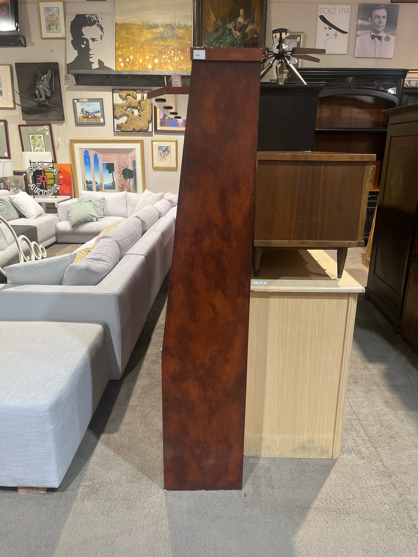 Brown Wood Pier Style Headboard