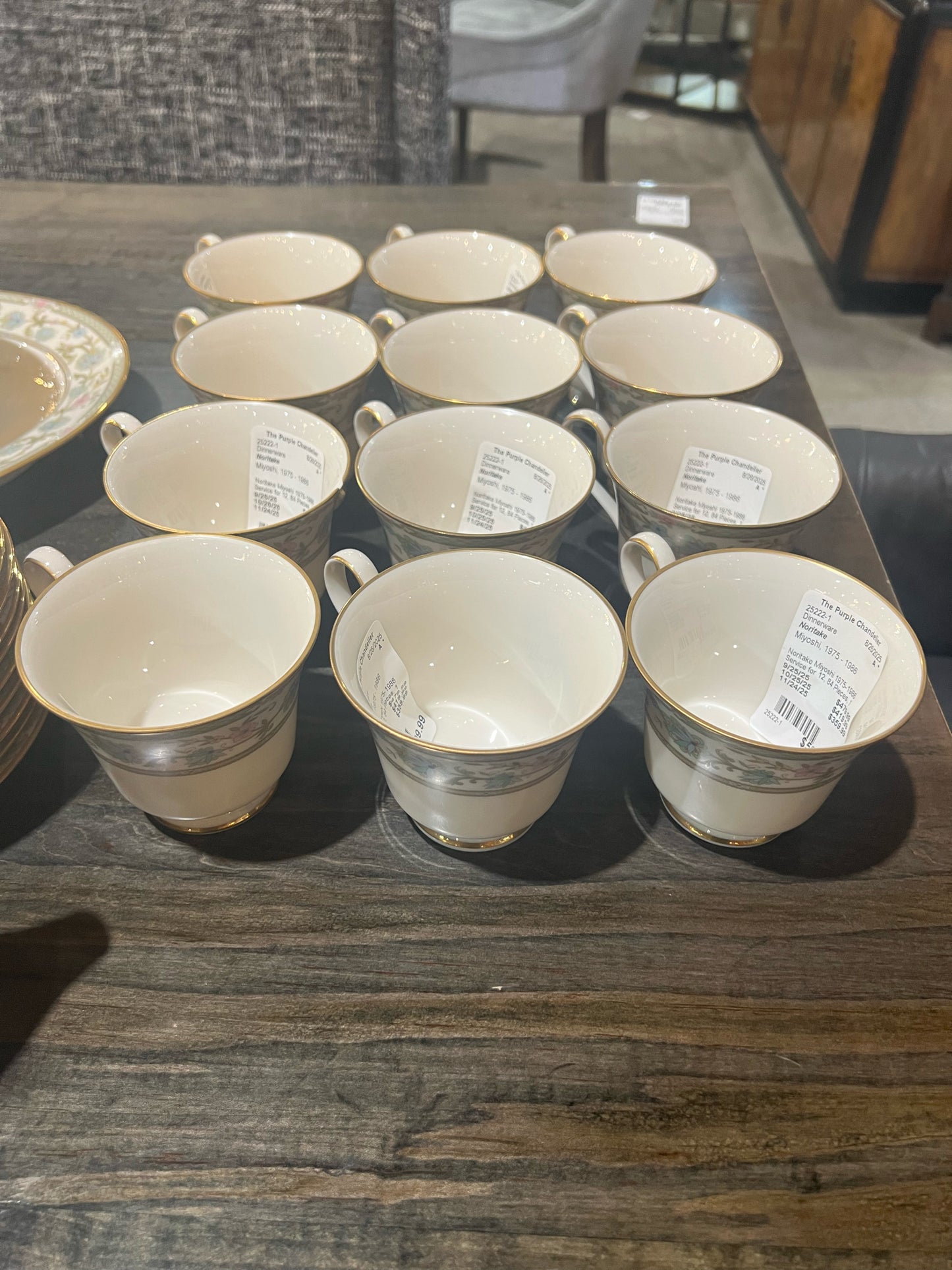 1975 - 1986 Noritake Miyoshi Service for 12 Dinnerware Set