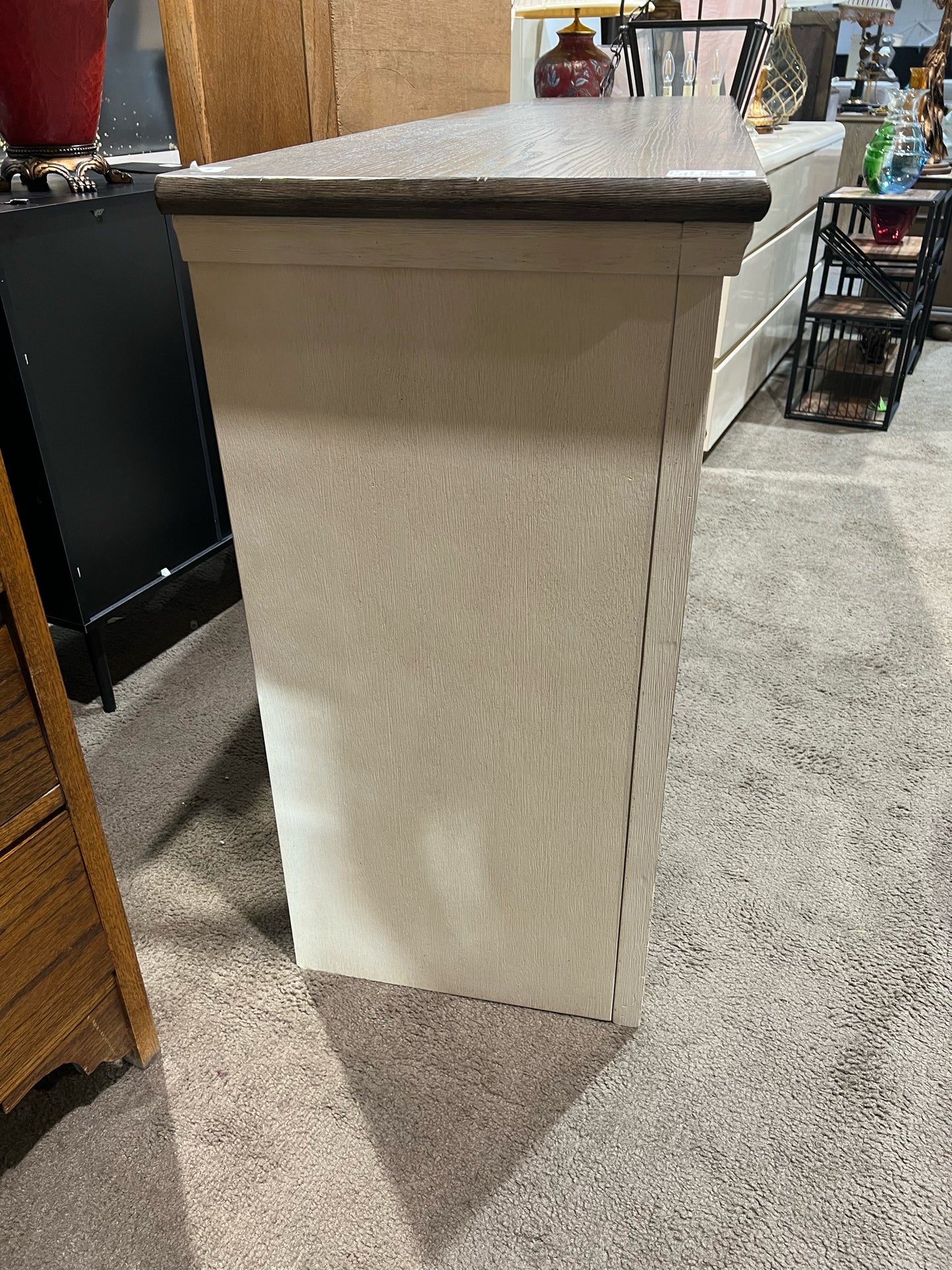 Ashley Furniture 4 Door Gray Wood "Bolanburg" Media Console