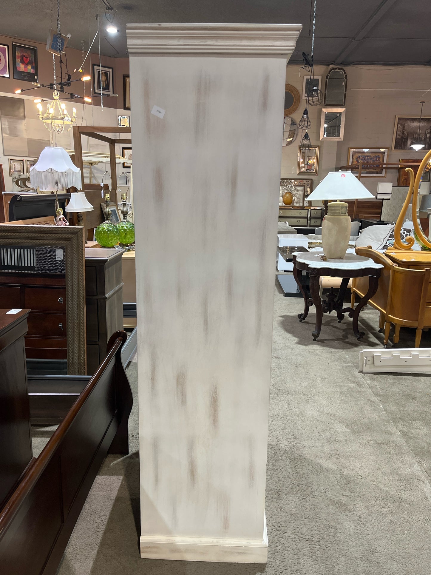 Sierra Living Concepts White Mosaic Wood Armoire