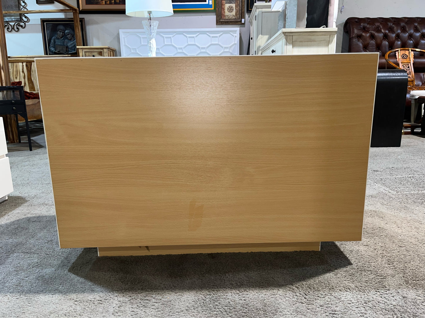 3 Drawer Vanilla Lacquer Dresser