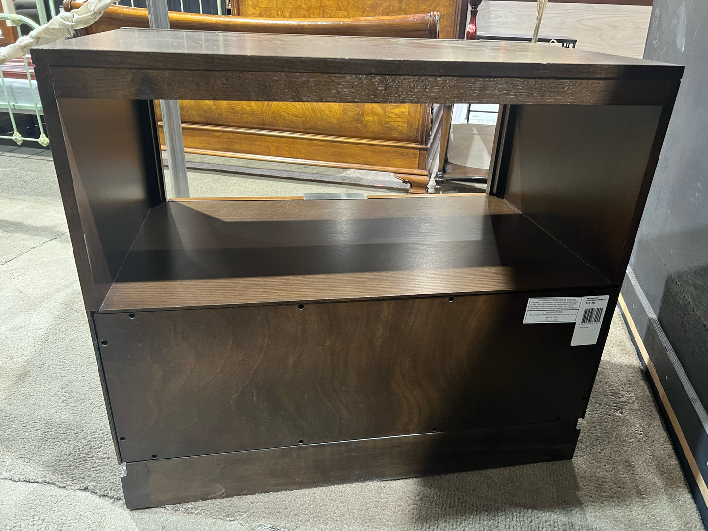 Century Single Drawer Oak Nightstand