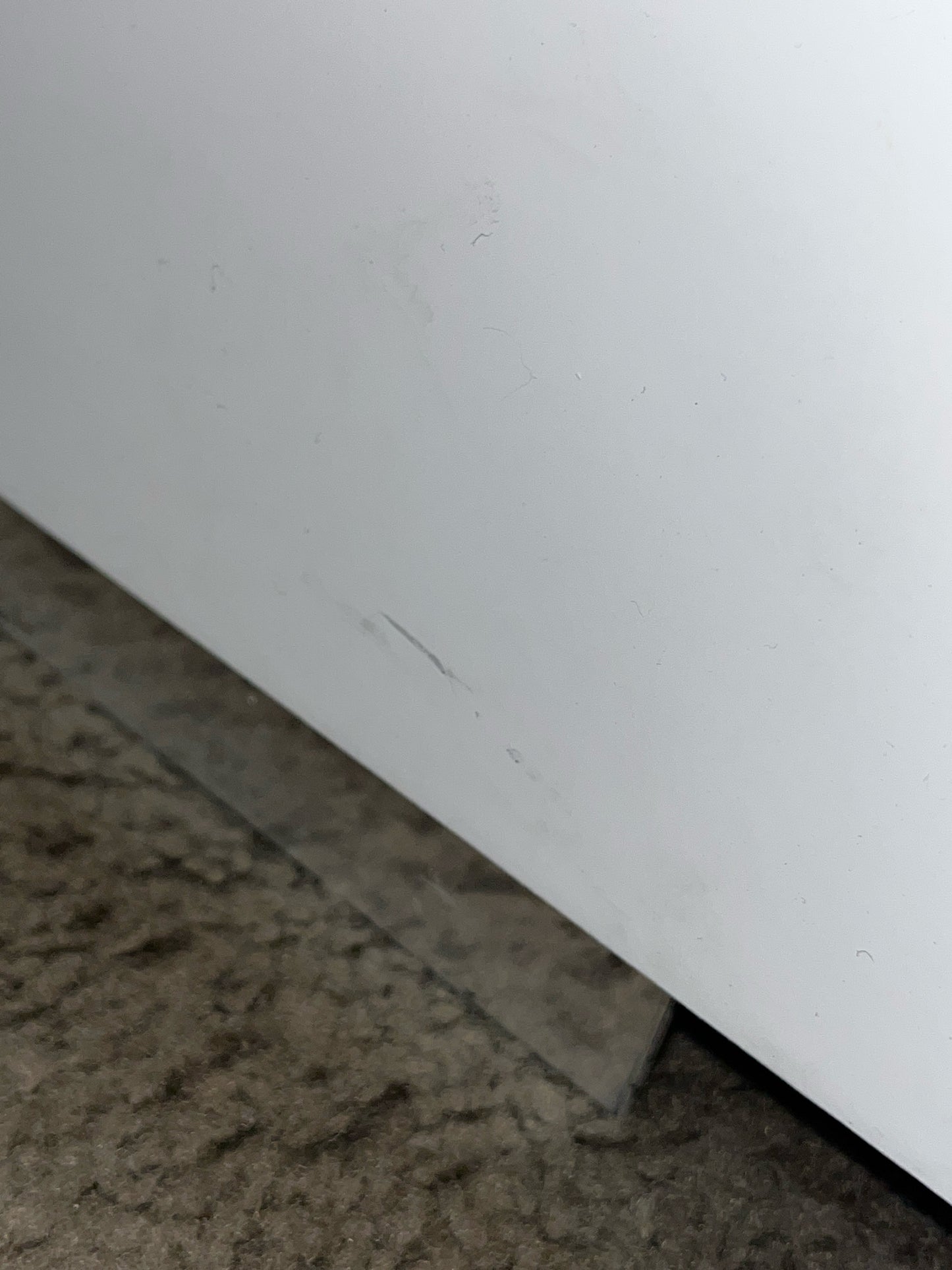 White Modern 2 Drawer Nightstand