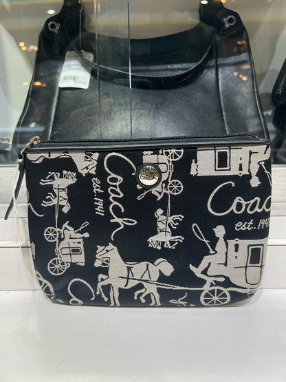 Coach Vintage Black Pattern Pouch