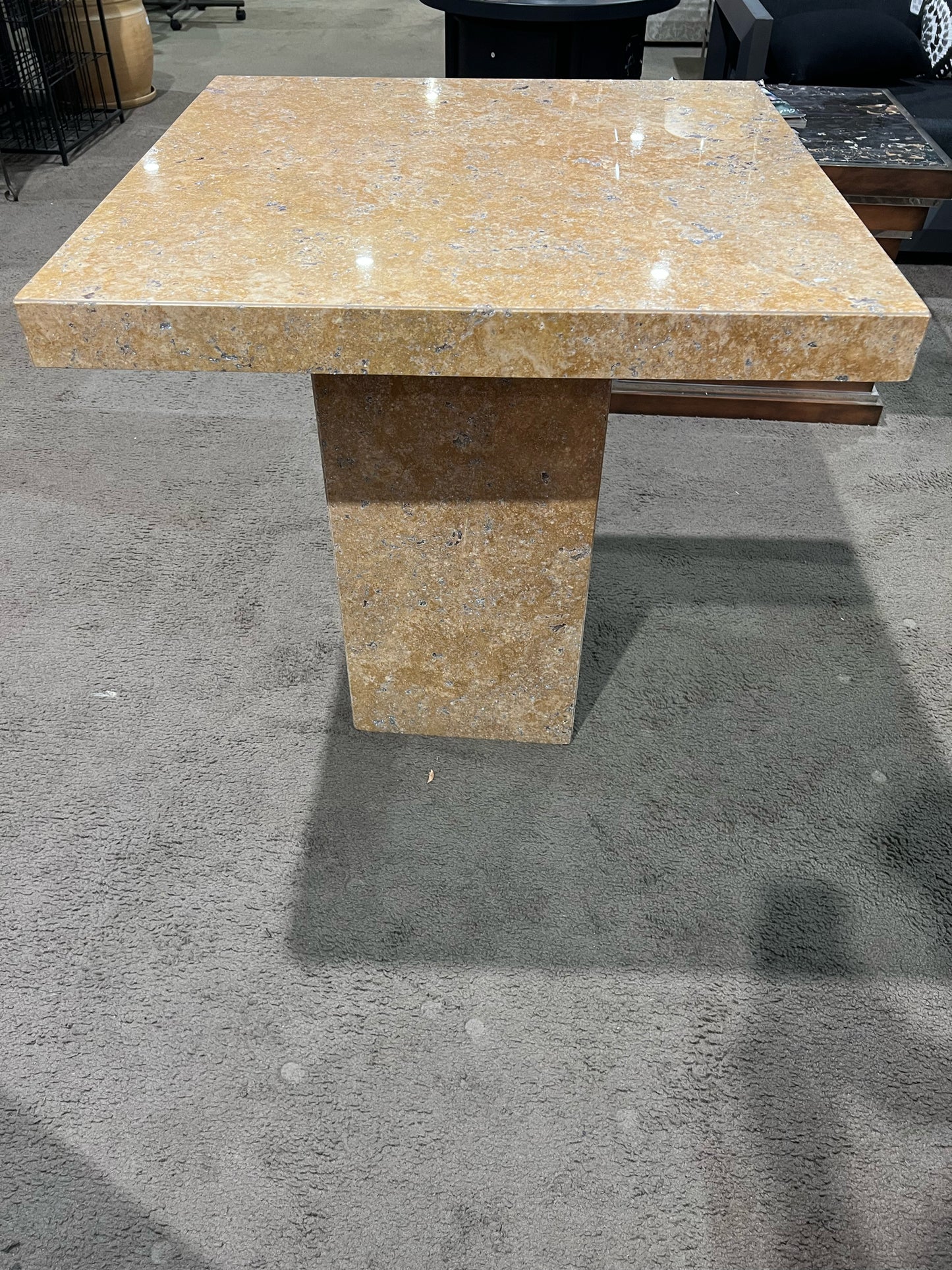 Stone International Chrome Stone Table