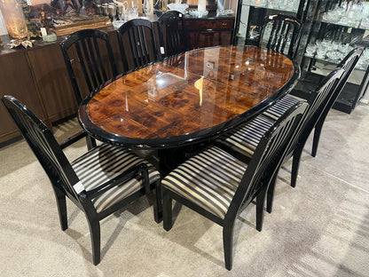 Henredon Dark Wood Scene III Dining Table