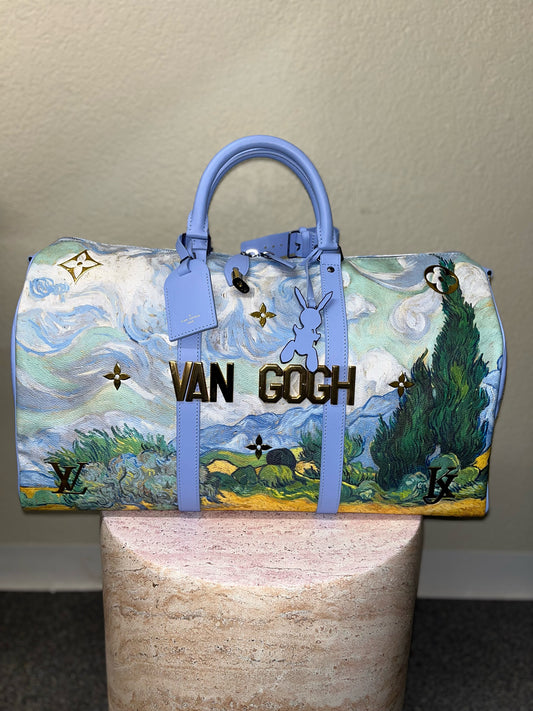 Louis Vuitton x Jeff Koons Limited Edition Blue "Van Gogh" Duffle