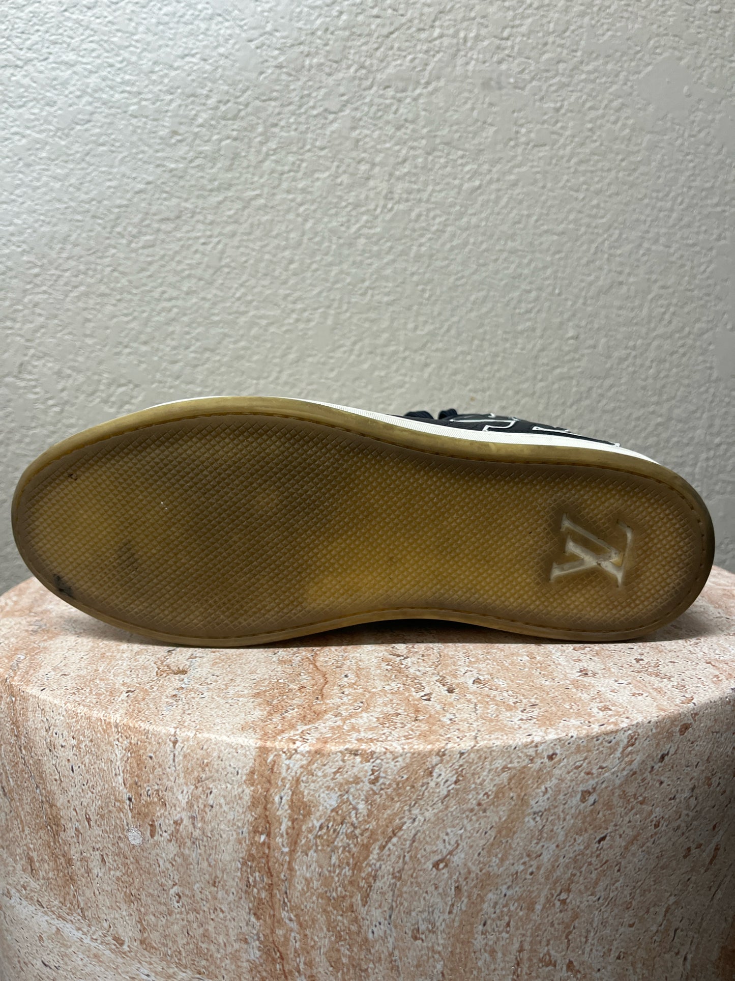 Louis Vuitton Navy High Top Sneakers