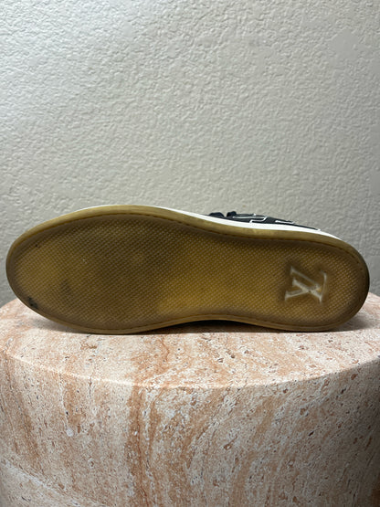 Louis Vuitton Navy High Top Sneakers