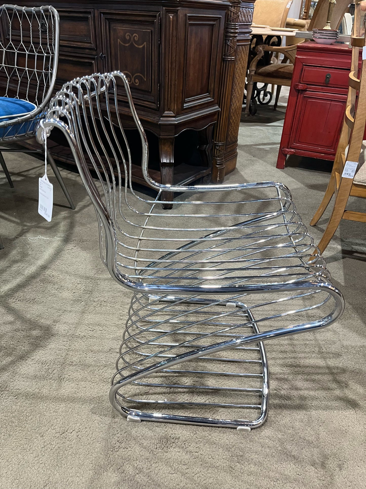 Rinaldi For Padova Italy MCM Stainless Steel Chair