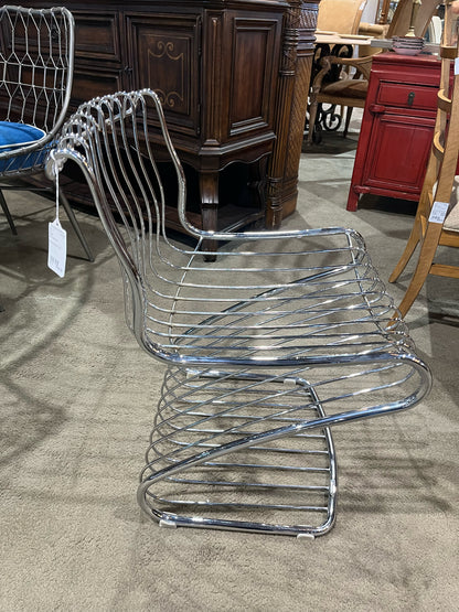 Rinaldi For Padova Italy MCM Stainless Steel Chair