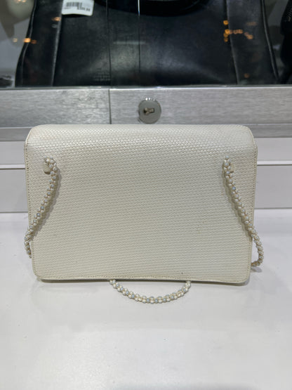 Vintage Judith Leiber Beige Textured Leather Purse