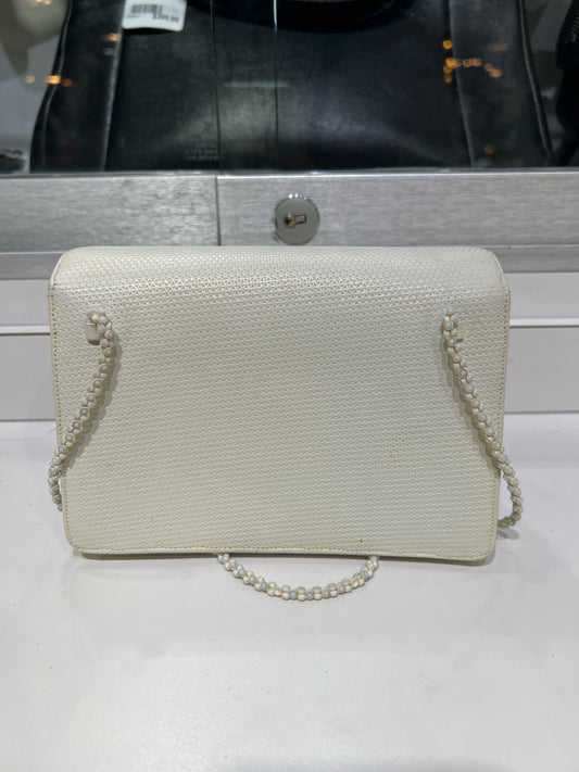 Vintage Judith Leiber Beige Textured Leather Purse