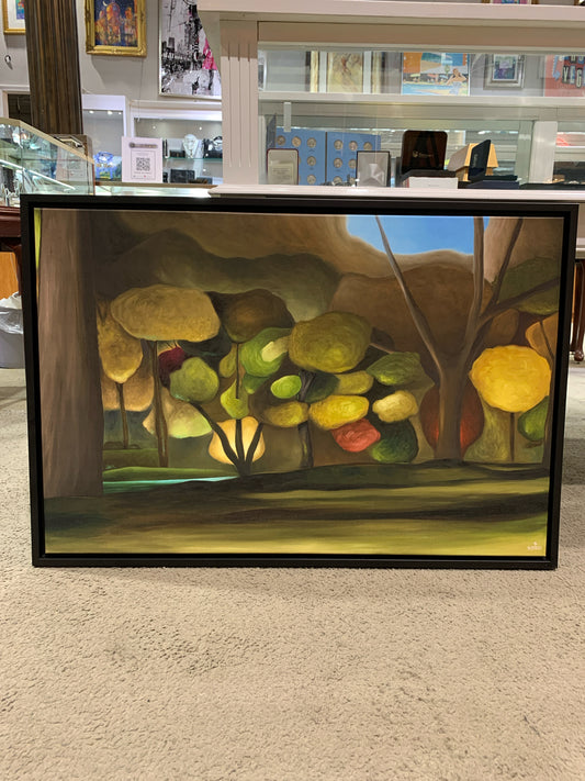Sam Siegel "Abstract Forrest" in Black Frame