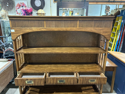 Dixie Furniture Wood  "Campaigner" Hutch Top Dresser