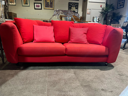 Red Fabric Sofa