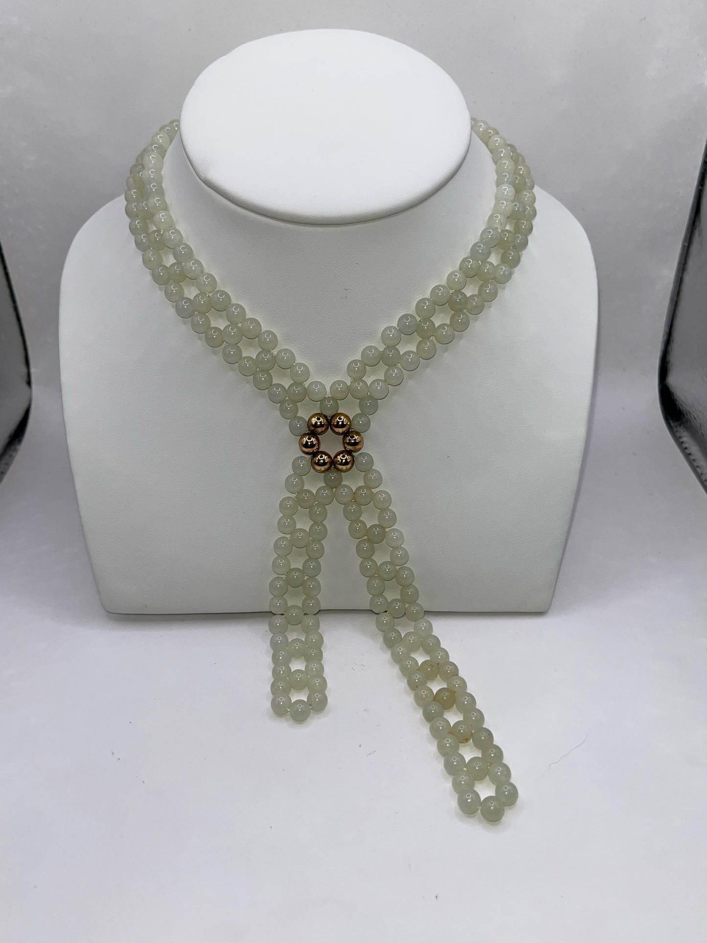 14K Yellow Gold & Jade Necklace