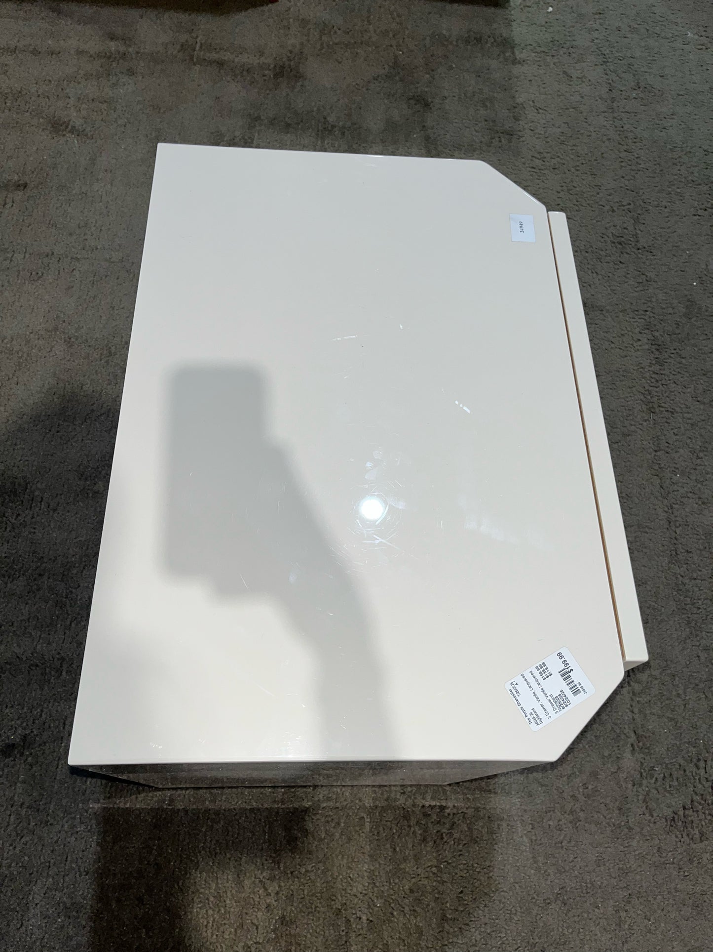 Vanilla Two Drawer Lacquered Nightstand