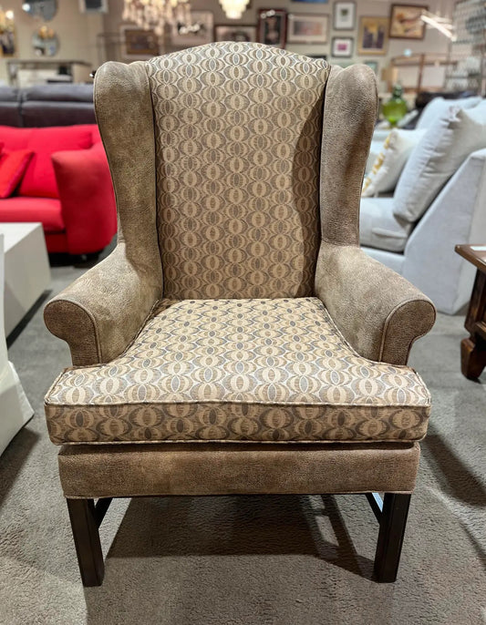 Heckman Brown Wingback Chair