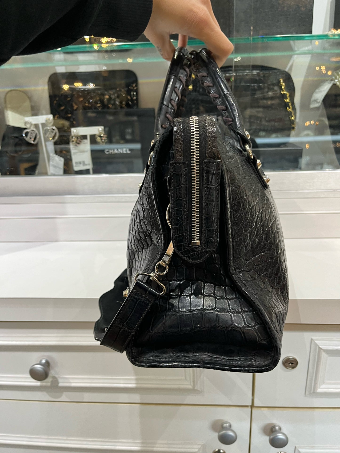 Balenciaga Alligator Handbag