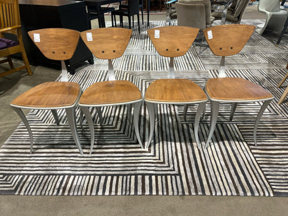 Rustic Wood & Aluminum Chair