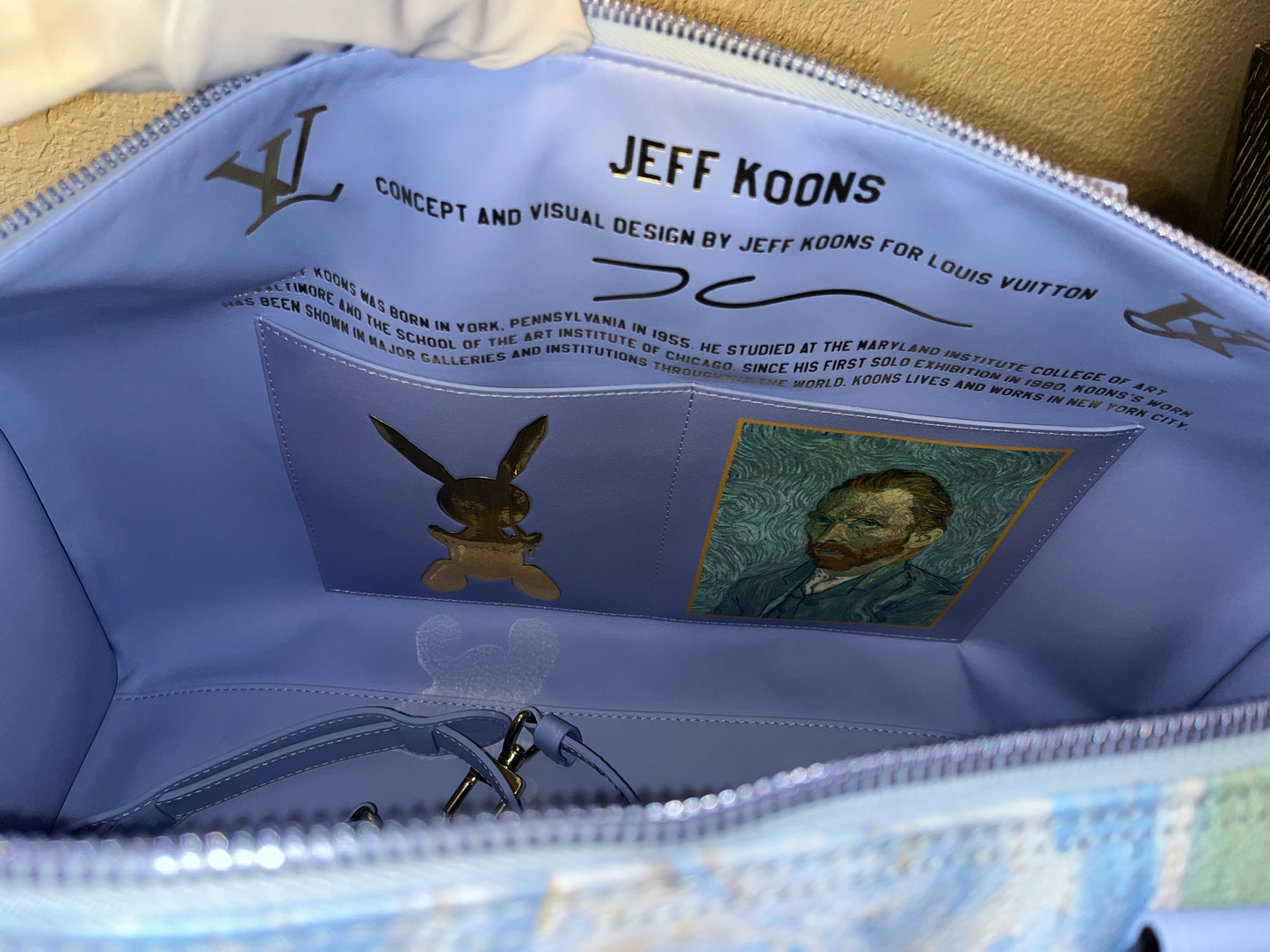 Louis Vuitton x Jeff Koons Limited Edition Blue "Van Gogh" Duffle