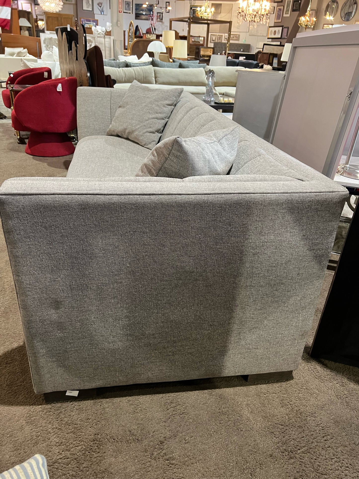 Alder & Tweed Gray Fabric Sofa