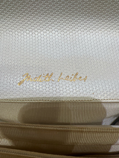 Vintage Judith Leiber Beige Textured Leather Purse