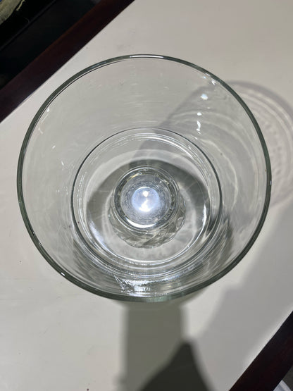 Clear Glass Twisted Base Trifle Bowl