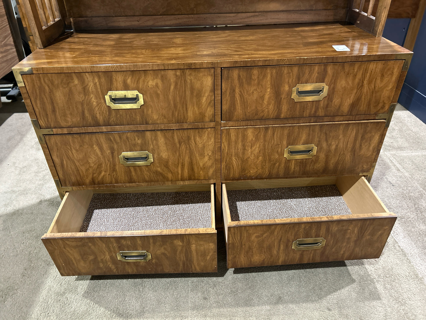 Dixie Furniture Wood  "Campaigner" Hutch Top Dresser