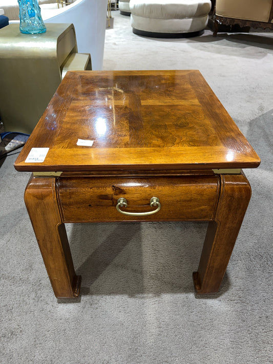Bernhardt Single Drawer Asian Style Side Table