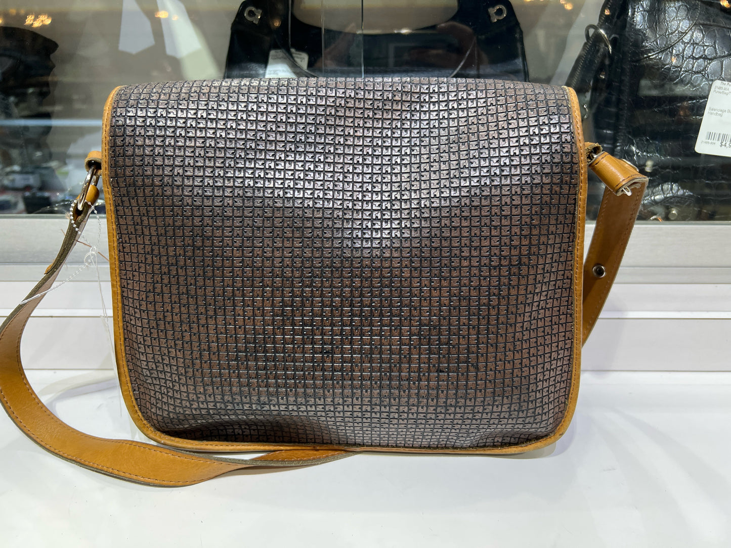 Ted Lapidus Brown Monogram Leather Purse