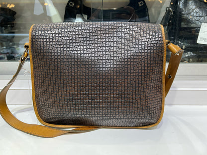 Ted Lapidus Brown Monogram Leather Purse