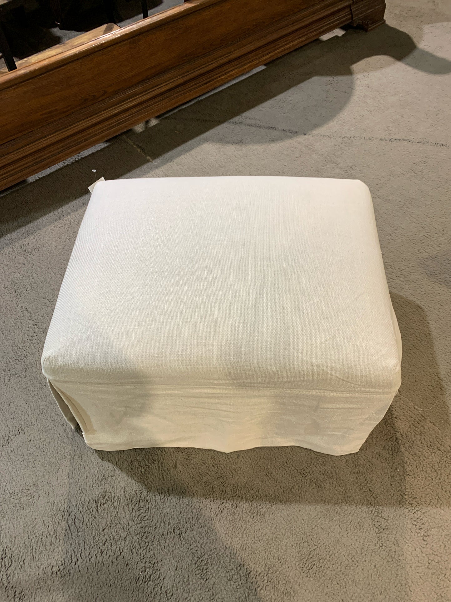 Beige Linen Armchair