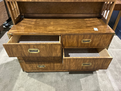 Dixie Furniture Wood  "Campaigner" Hutch Top Dresser