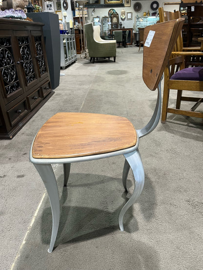 Rustic Wood & Aluminum Chair