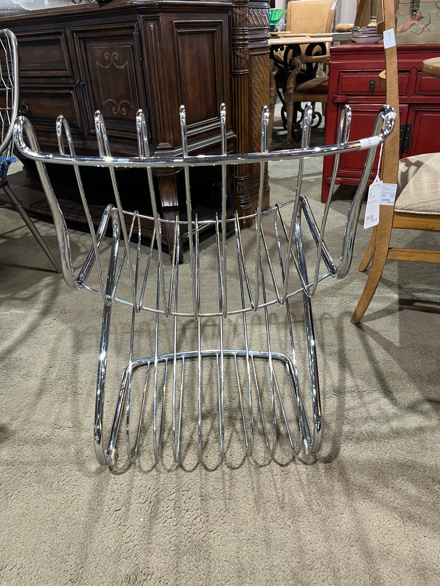 Rinaldi For Padova Italy MCM Stainless Steel Chair