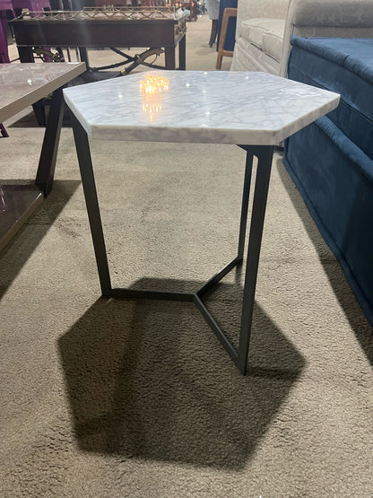West Elm White Side Table