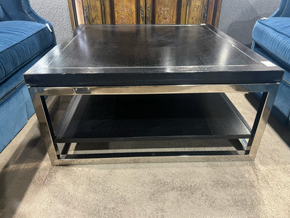 Lexington Black Chrome Coffee Table