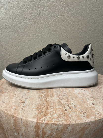 Alexander McQueen Black & White Stud Detail Sneakers