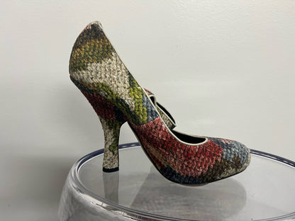 Dolce & Gabbana Snake Pattern Fabric Shoes