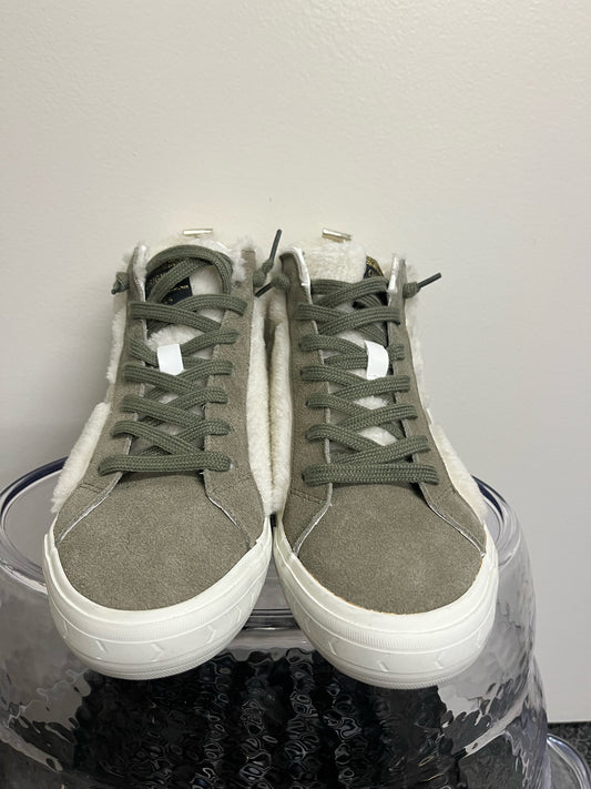 Vintage Havana Sage Suede & Faux Fur Sneakers