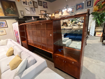 Brown Wood Pier Style Headboard