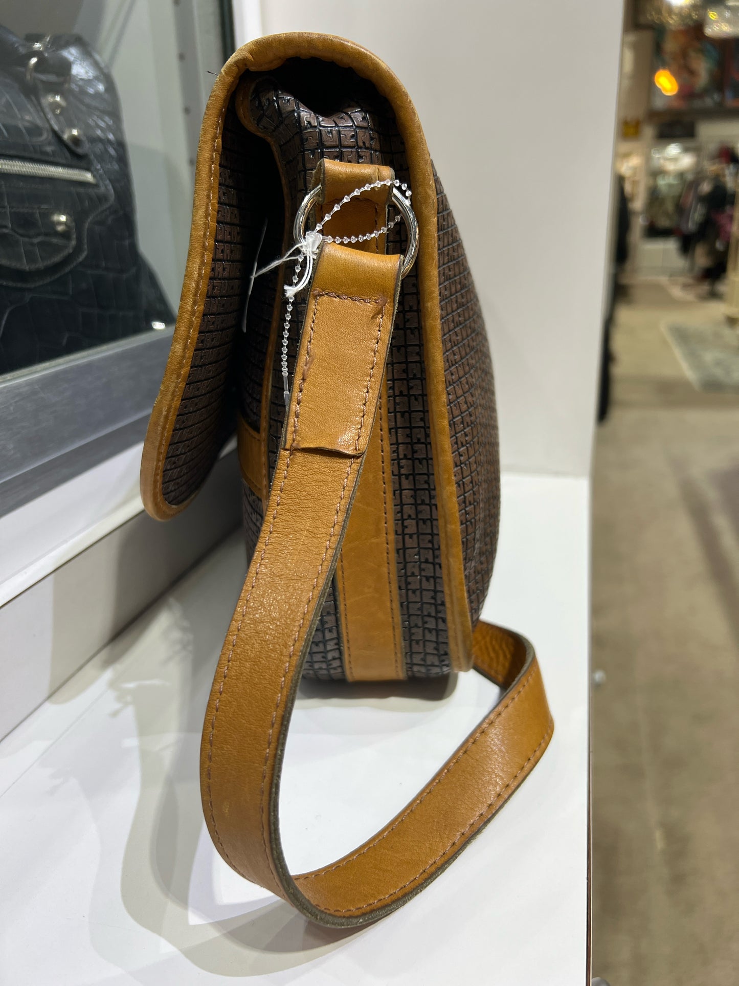 Ted Lapidus Brown Monogram Leather Purse