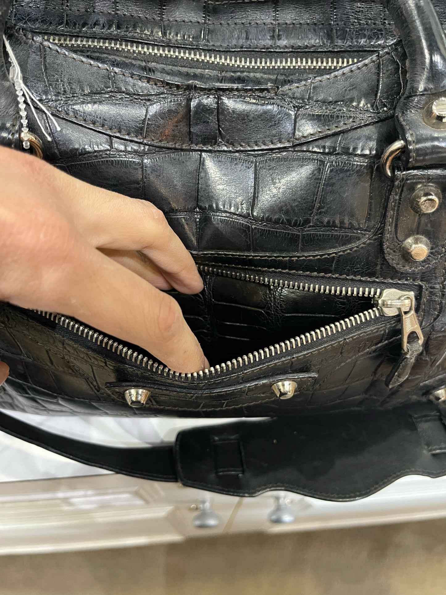 Balenciaga Alligator Handbag
